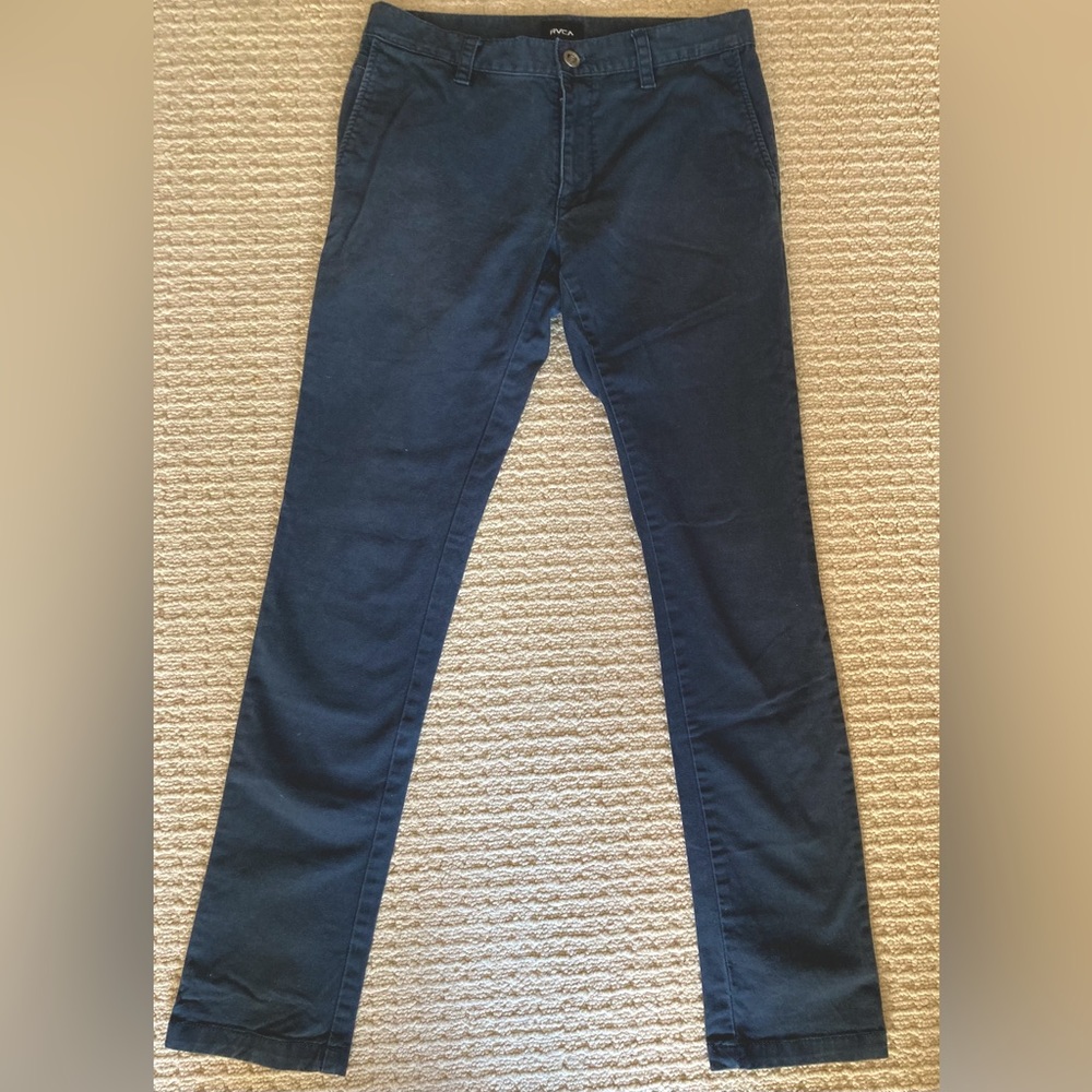 RVCA Stapler chino. Size 30. Navy